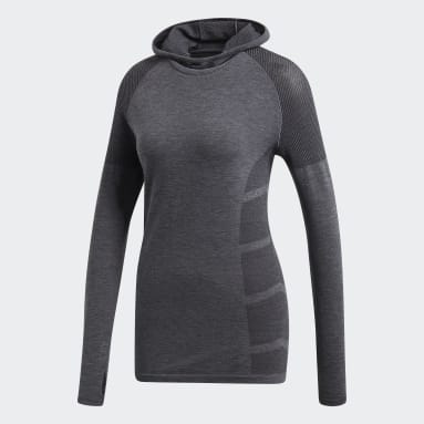 Playera con Gorro Ultra Negro Mujer Running