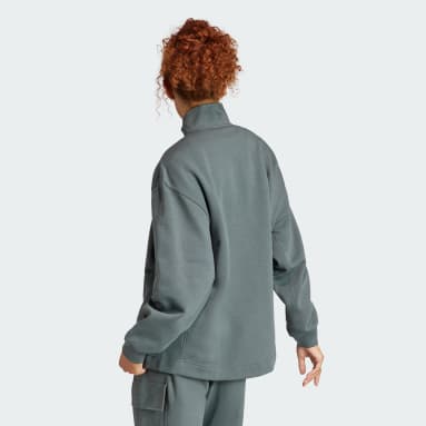 Women's Sportswear Grey ALL SZN Fleece Quarter-Zip Sweatshirt