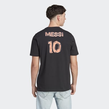 Camiseta Messi Football Icon Graphic Negro Hombre Fútbol