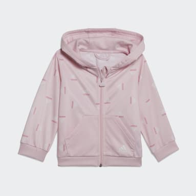 Kids Sportswear Pink Brandlove Shiny Polyester Track Suit