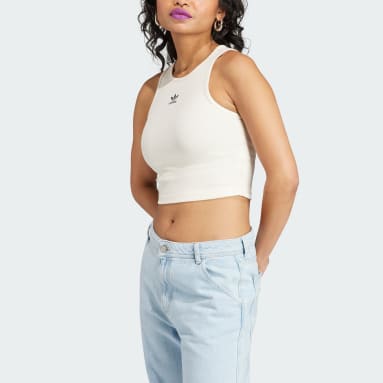 Débardeur côtelé Essentials Beige Femmes Originals