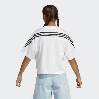Camiseta Future Icons 3 bandas Blanco Mujer Sportswear
