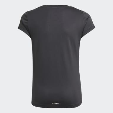Girls sportswear Black 3-STRIPES TEE