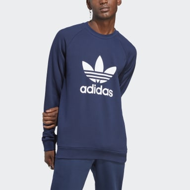 Sweatshirt Trefoil Adicolor Classics Azul Homem Originals