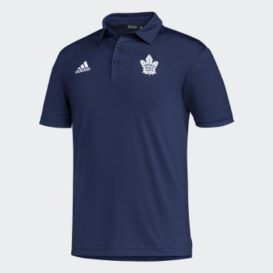 Men Sportswear Blue Maple Leafs Golf Polo Shirt