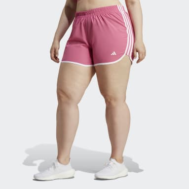 Women Running Pink Marathon 20 Running Shorts (Plus Size)