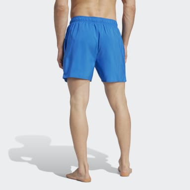 Short de bain uni CLX coupe courte Bleu Hommes Sportswear