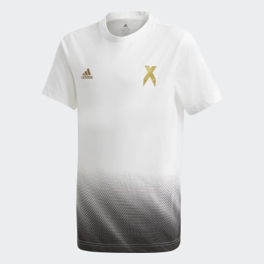 Remera Football-Inspired X AEROREADY Algodón Blanco Niño Sportswear