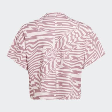 AEROREADY Print T-skjorte, barn Rosa