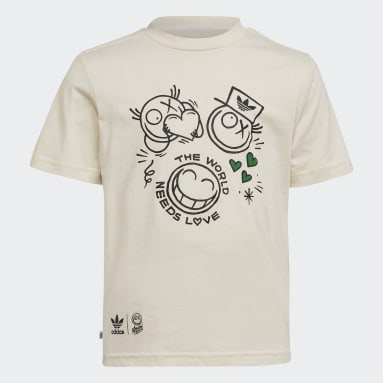 Kinder Originals Graphics Collab T-Shirt Weiß