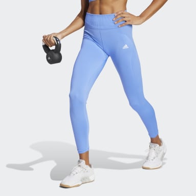 Adidas palm online print blue leggings