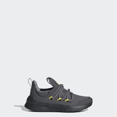 Kids Running Grey Lite Racer Adapt 5.0 Slip-On Lace Shoes