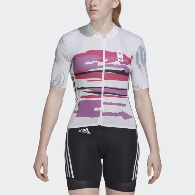 Maglia da ciclismo Thebe Magugu Short Sleeves Bianco Donna Ciclismo