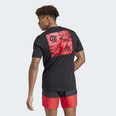 Camiseta Estampada CR Flamengo Preto Homem Futebol