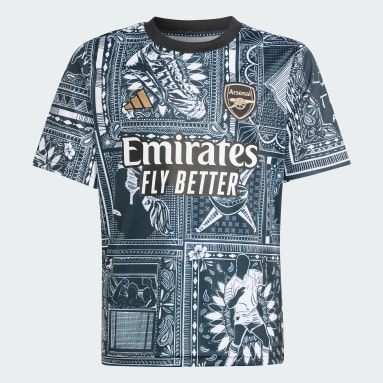 Youth Soccer Black Arsenal Ian Wright Pre-Match Jersey Kids