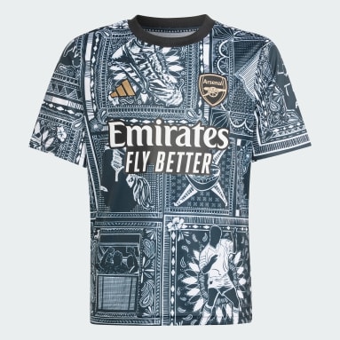 Camiseta calentamiento Arsenal Ian Wright (Adolescentes) Negro Niño Fútbol