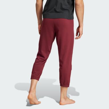 Spodnie Yoga Training 7/8 Bordowy