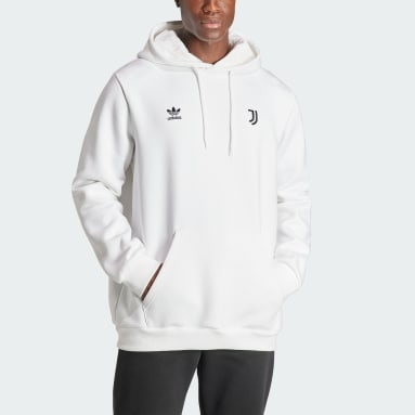 Sweat-shirt à capuche Trèfle Juventus Essentials blanc Hommes Lifestyle