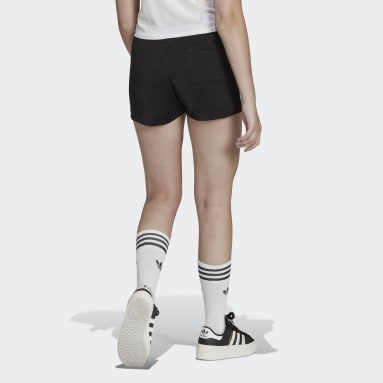Shorts 3 Rayas - Pretina Media Negro Mujer Originals