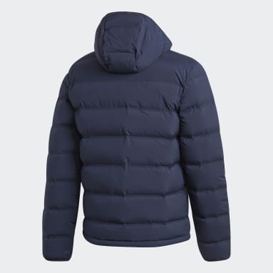Helionic Stretch Hooded Dunjakke Blå