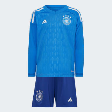 Divisa Mini Tiro 23 Long Sleeve Goalkeeper Germany Blu Bambini Calcio