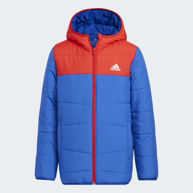 Padded Winter Jacket Niebieski
