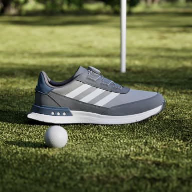 Men's Golf Grey S2G Spikeless BOA 24 Wide Golf Shoes