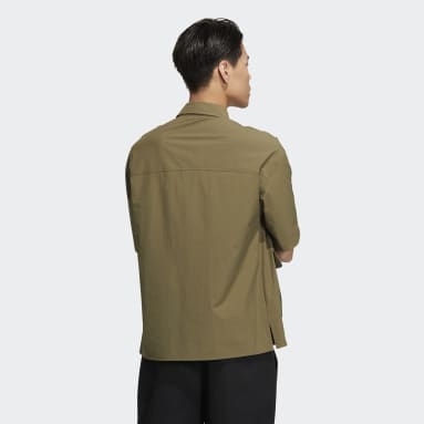Men Originals Green Outdoor Short Sleeve Shirt