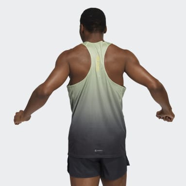 Muži Běh šedá Tílko Adizero Engineered