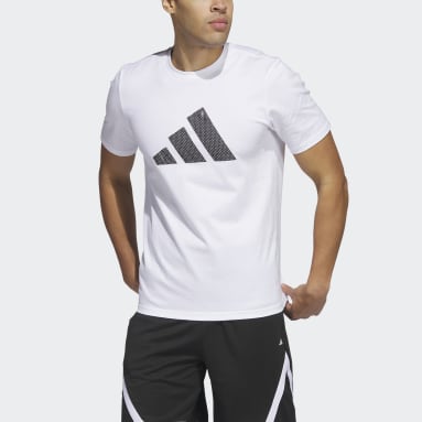 T-shirt Inline Basketball Graphic Bianco Uomo Basket