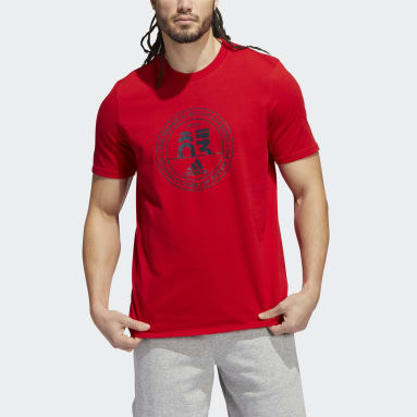 Basics Emblem Graphic T-skjorte Rød