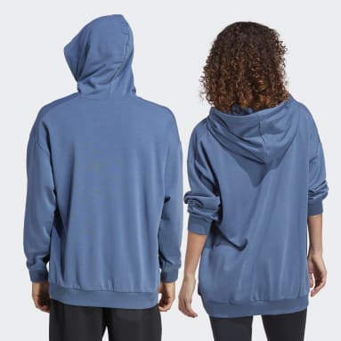 Sudadera con capucha Terrex Large Logo (Género neutro) Azul TERREX