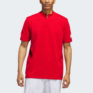 Men Golf Red Adicross Polo Shirt