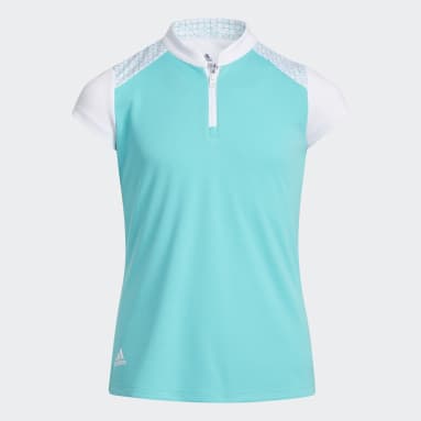 Youth 8-16 Years Golf Turquoise Golf Polo Shirt