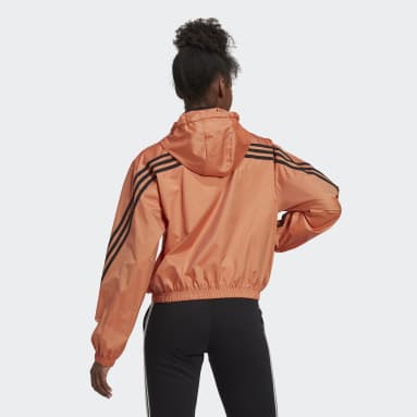 Women Training Orange Future Icons Woven Jacket