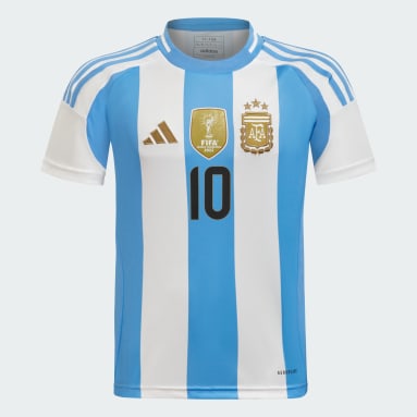 Camiseta Titular Argentina 24 Messi (niños) Blanco Niño Fútbol