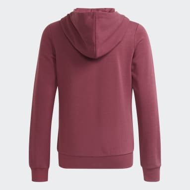 Chaqueta con capucha adidas Essentials Burgundy Niña Sportswear