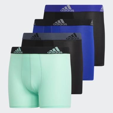 Youth Training Blue Performance Boxer Briefs 4 Pairs