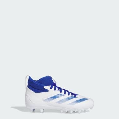 All white high top cleats clearance