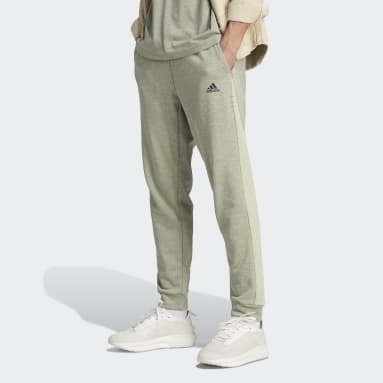Men Sportswear Green Mélange Pants