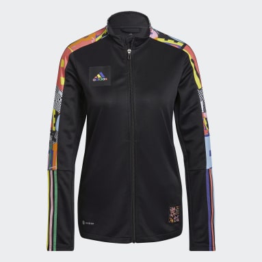Campera Deportiva Tiro Pride Negro Mujer Lifestyle