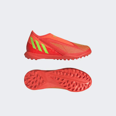 Botas de Futebol sem Atacadores Predator Edge.3 – Piso sintético Laranja Criança Futebol
