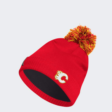 Bonnet à revers en maille Flames rouge Hommes Hockey