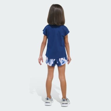 Two-Piece Cap Sleeve Tee and Woven Shorts Set