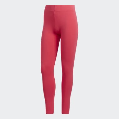 Calzas Essentials Linear - Tiro Bajo Rosa Mujer Sportswear