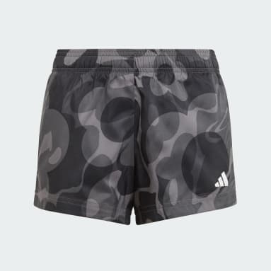 Pantalón corto Essentials AEROREADY Seasonal Print (Adolescentes) Negro Niña Gimnasio Y Entrenamiento
