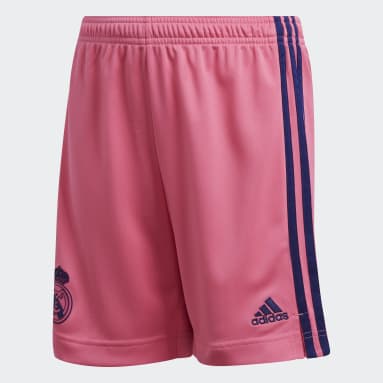 Kids Football Pink Real Madrid 20/21 Away Shorts