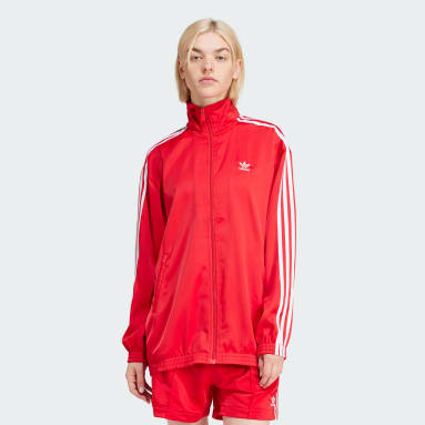 Loose Satin Track Top