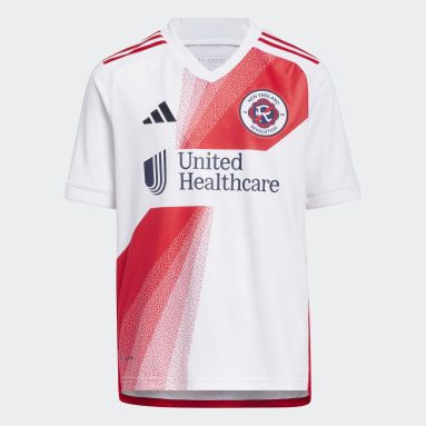 Youth Soccer White New England Revolution 23/24 Away Jersey