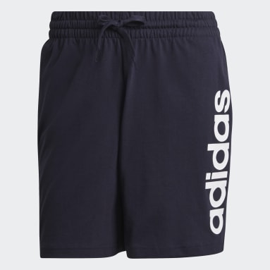 Men sportswear Blue AEROREADY Essentials Linear Logo Shorts